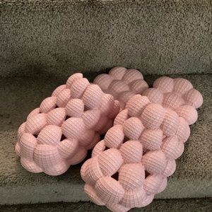 Pink Bubble Slides NWOT